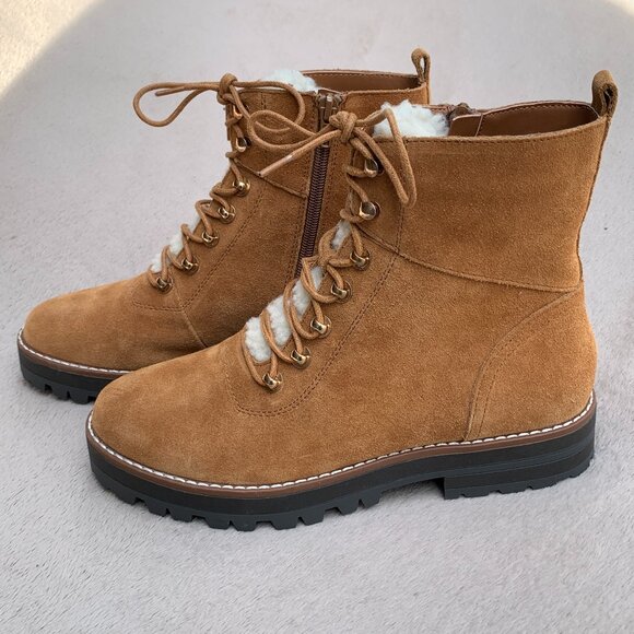 Crown & Ivy Naomi Genuine Suede Boots Sz 7.5 NWT - Picture 1 of 16